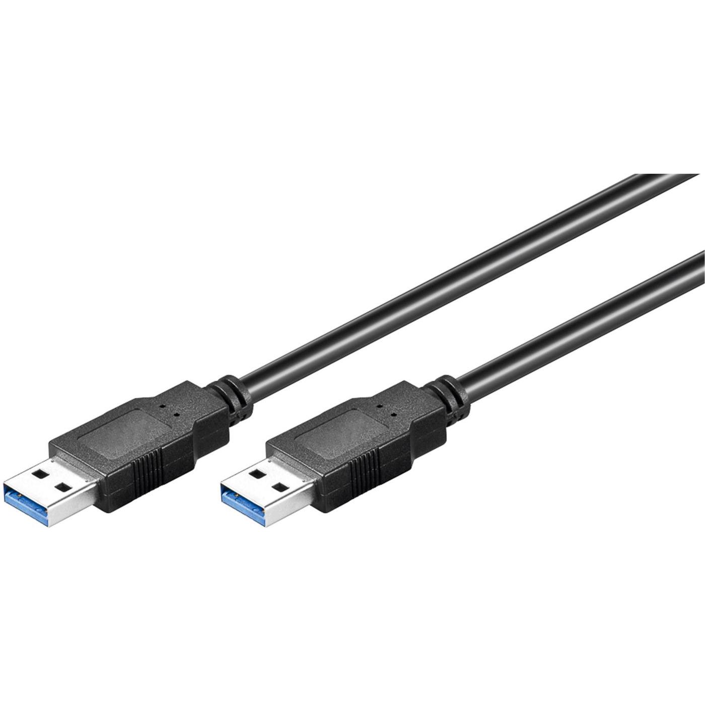 Cable USB3.0 A-A 1m Negro Microconnect