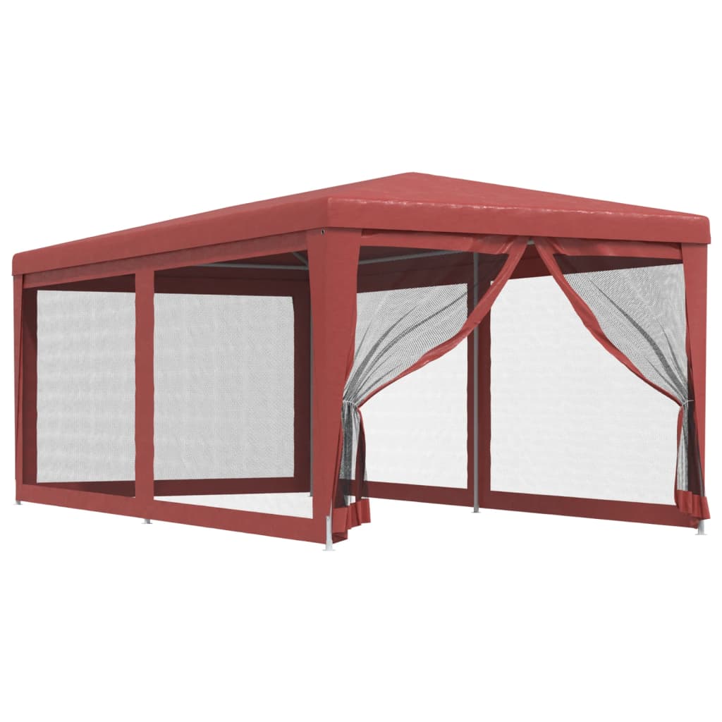 vidaXL Carpa para Fiestas con 6 Paredes de Malla Toldo HDPE Color Antracita,  Azul,  Rojo y mas