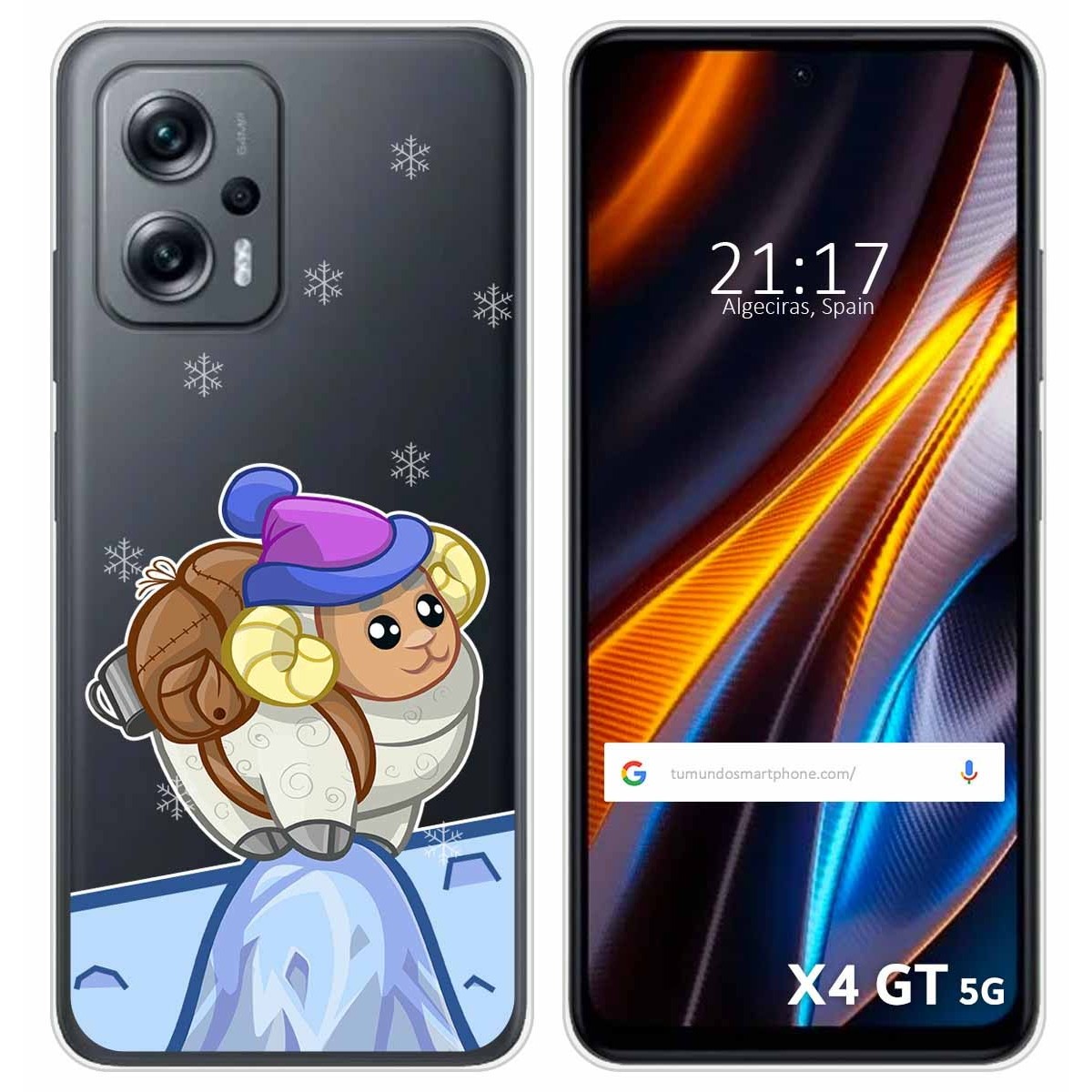Funda Silicona Transparente para Xiaomi Poco X4 GT 5G diseño Cabra Dibujos