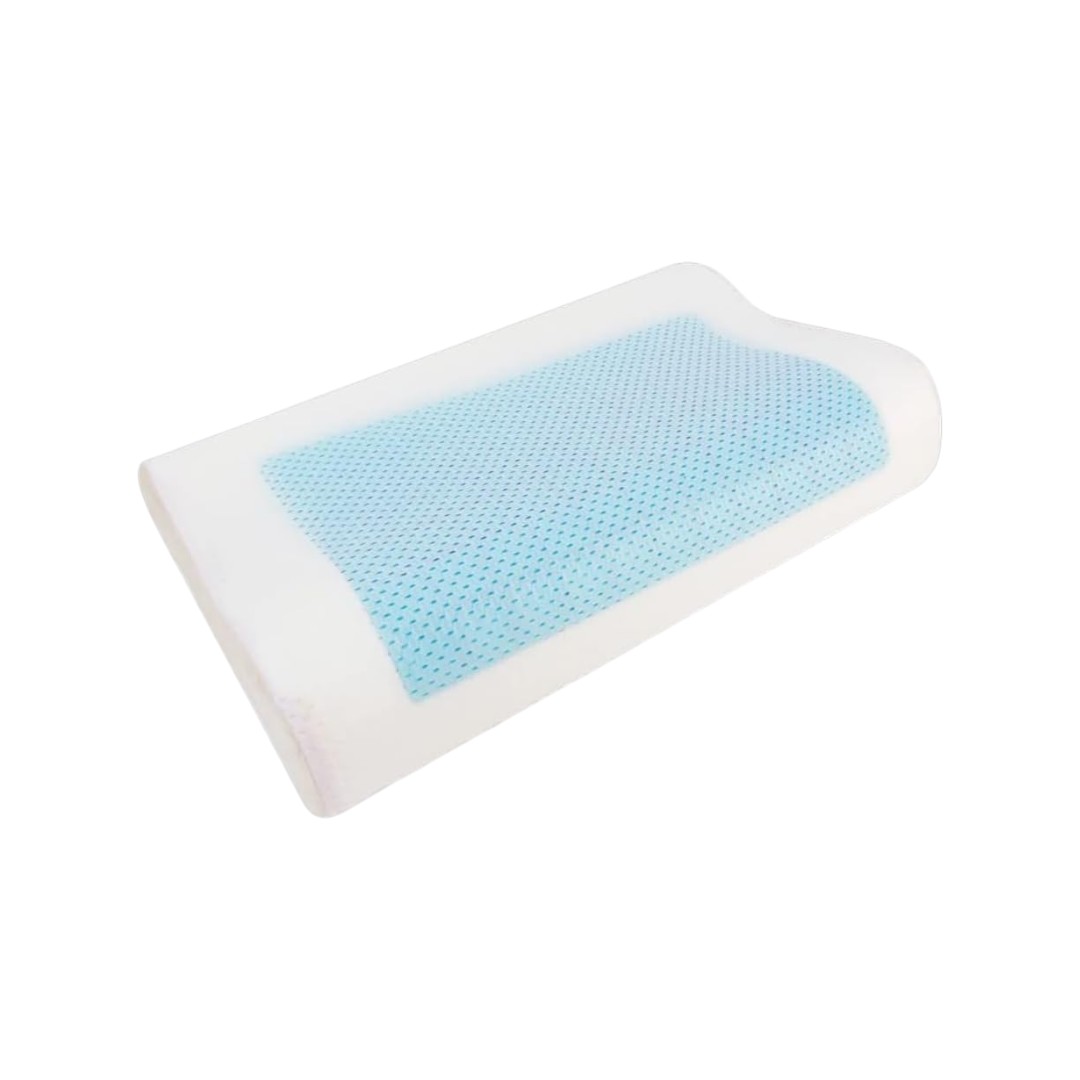 Almohada Cervical Viscoelástica de Gel con Espuma de Memoria. Previene dolor de Espalda y Cuello, Cojín Flex Visco Firme y Suave para Dormir con Funda Antiácaros y Antibacterial Transpirable y Lavable.  ✅ Entrega en 48-72h