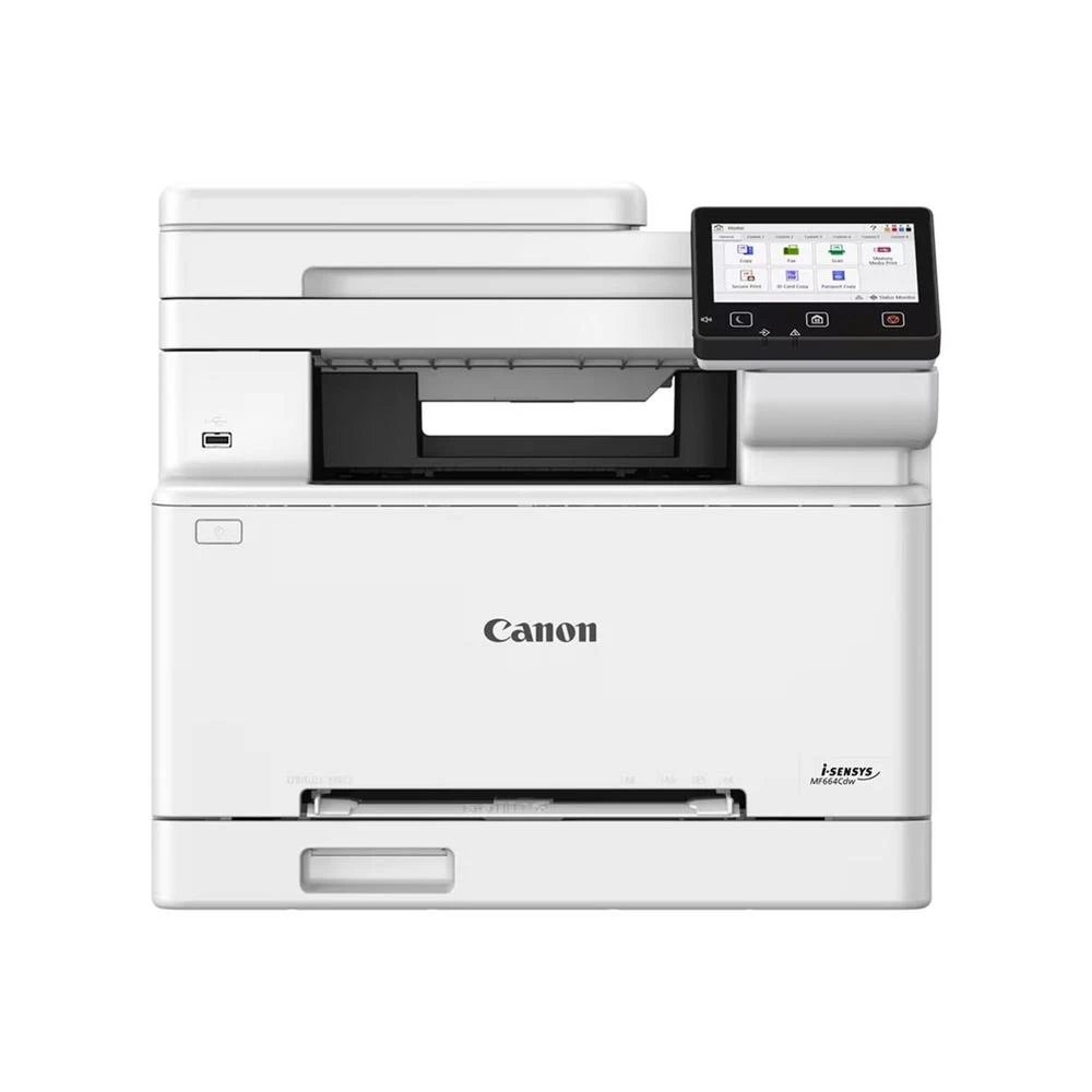 Impresora Láser color 4 A A5, B5, A6, Legal, Carta Wifi Canon MF667CDW 6928C001  | 25 Hasta ppm, 1.200 Hz, Conectividad Gigabit Ethernet, Impresión segura cifrada, Blanco