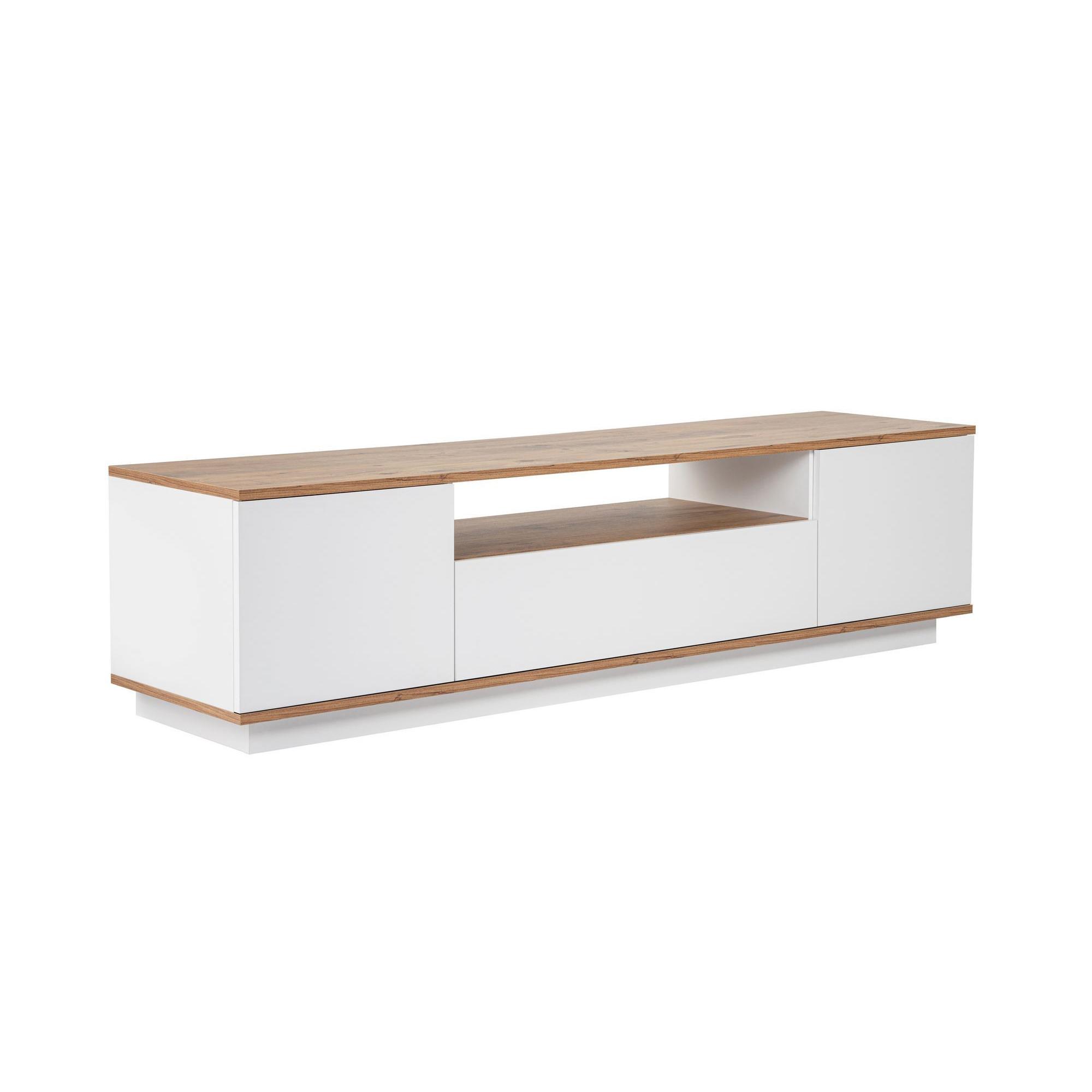 Habitat y Jardin - Soporte de TV de madera "Veramont" - 180 x 44 x 44 cm - Marrón