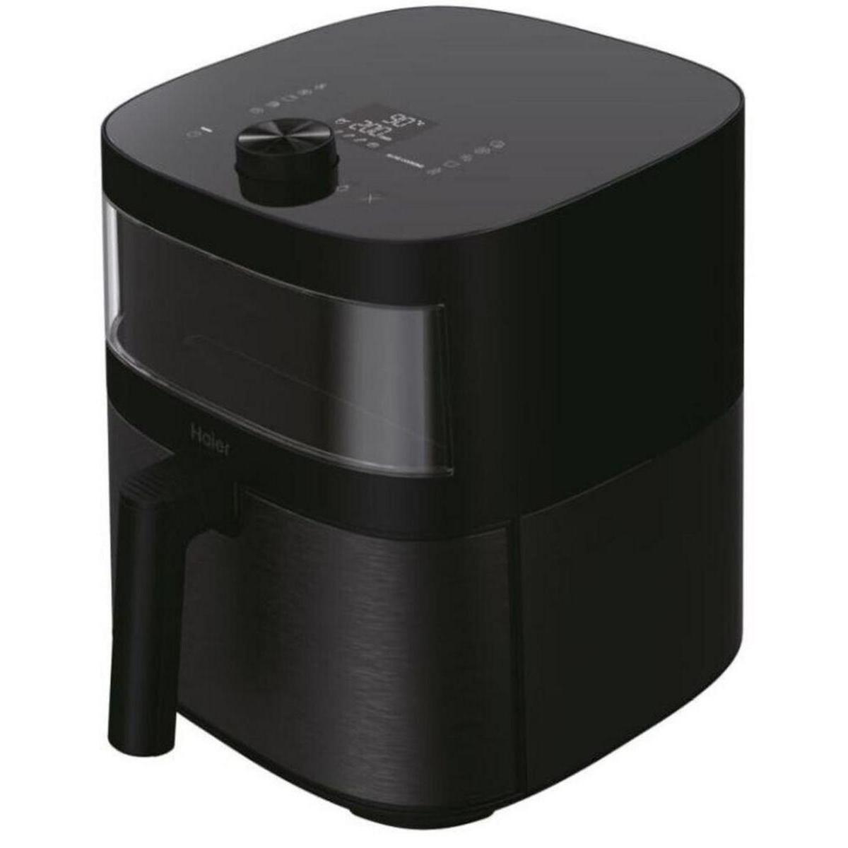 Haier Freidora de aire I-Master Serie 5 HAF5TWA 011 OE, 2000 W, Capacidad 7L, Temperatura 40°-200°C, Ventana de Visualización, Pantalla Digital, Acabado Negro