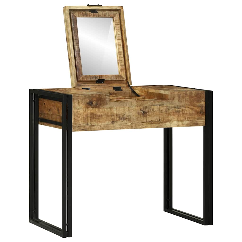 vidaXL Mesas de tocador de dormitorio Marrón Madera maciza de Mango