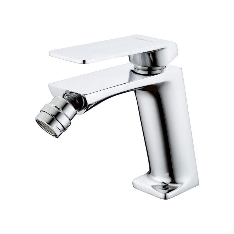 Imex Fiyi BDF016-2 grifo monomando de bidé con rótula orientable en latón y acabado cromado