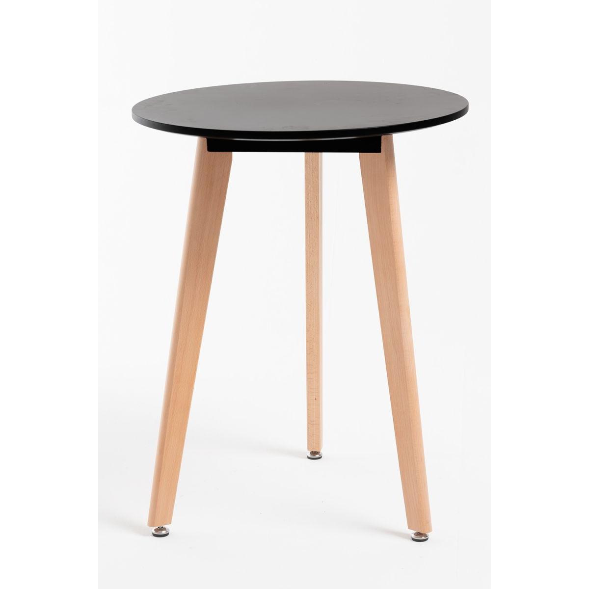 Regalos Miguel - Estilo Nórdico - Mesa Synk Redonda 60 cm - Negro