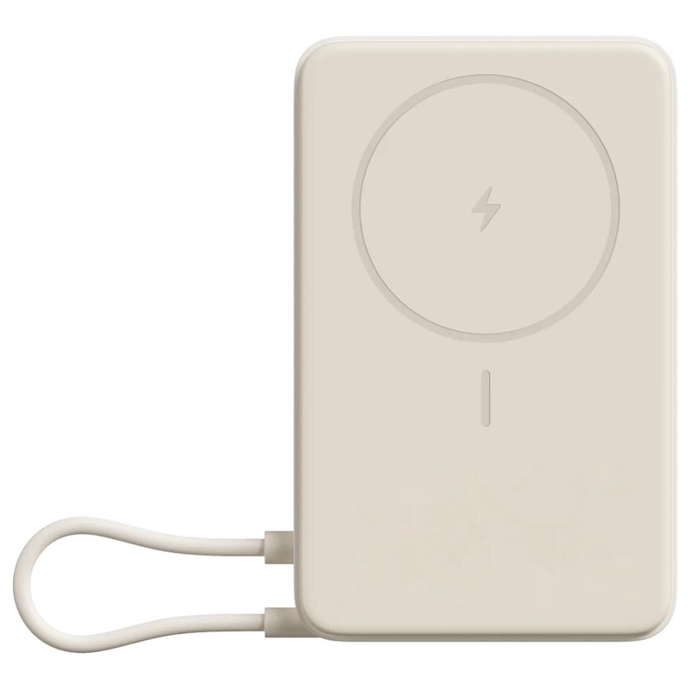 Batería externa Xiaomi BHR08PBGL 5900 mAh cargador inalámbrico beige