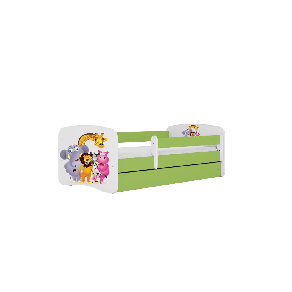 Cama 180 x 80 cm Kocot Kids BabyDreams Zoo Green
