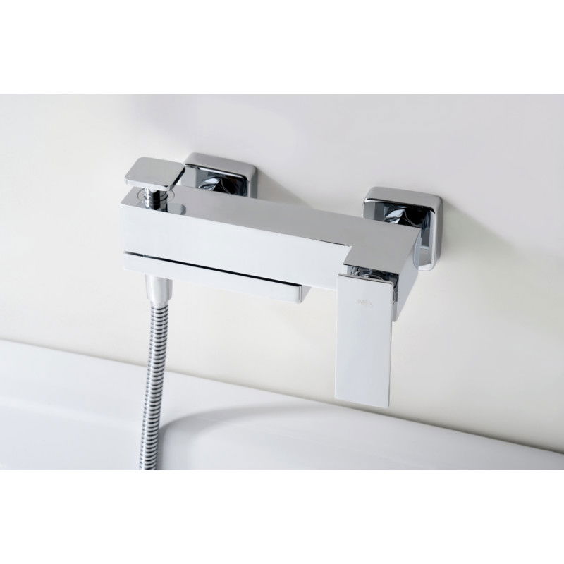 Imex Pisa BDP048-4 grifería monomando para bañera y ducha de latón con acabado cromado