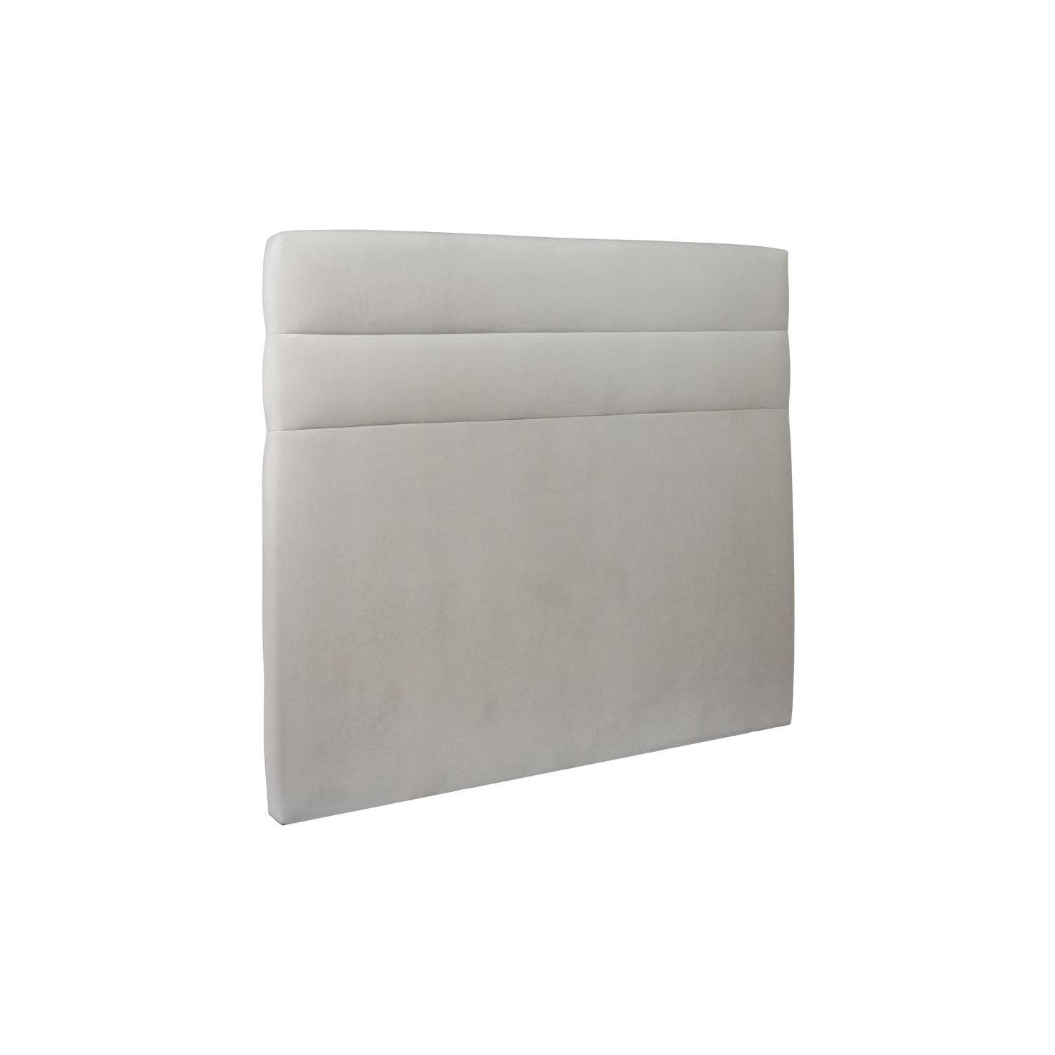 Cabecero 200 cm Lines - Tela Terciopelo Gris Claro