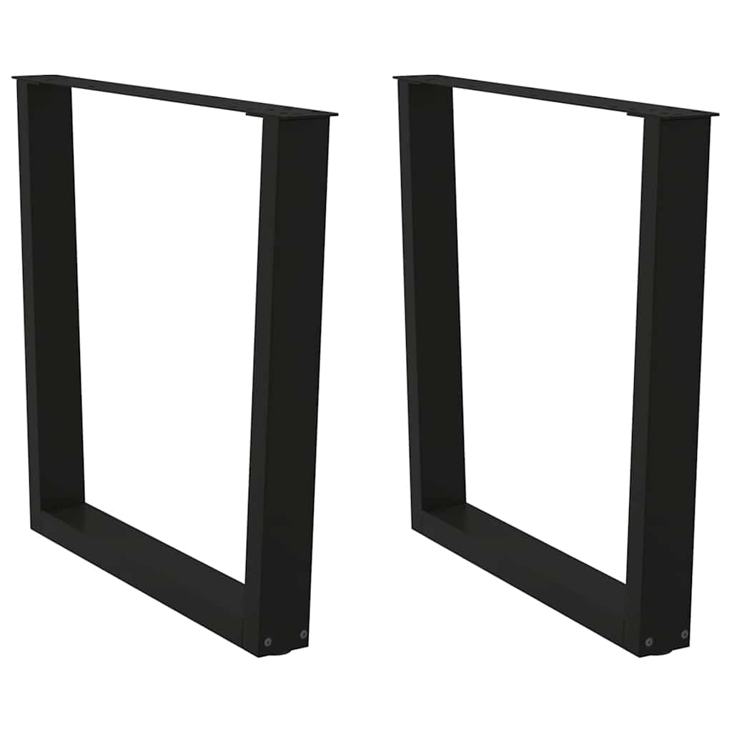 vidaXL Patas para mesa de comedor en forma de V (2 unidades) 80 x (72-73,3) cm, acero