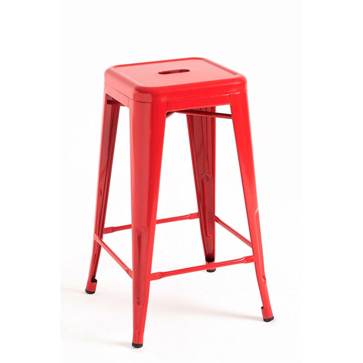 Regalos Miguel - Packs Taburetes Bajos - Pack 2 Taburetes Torix Bajos - Rojo