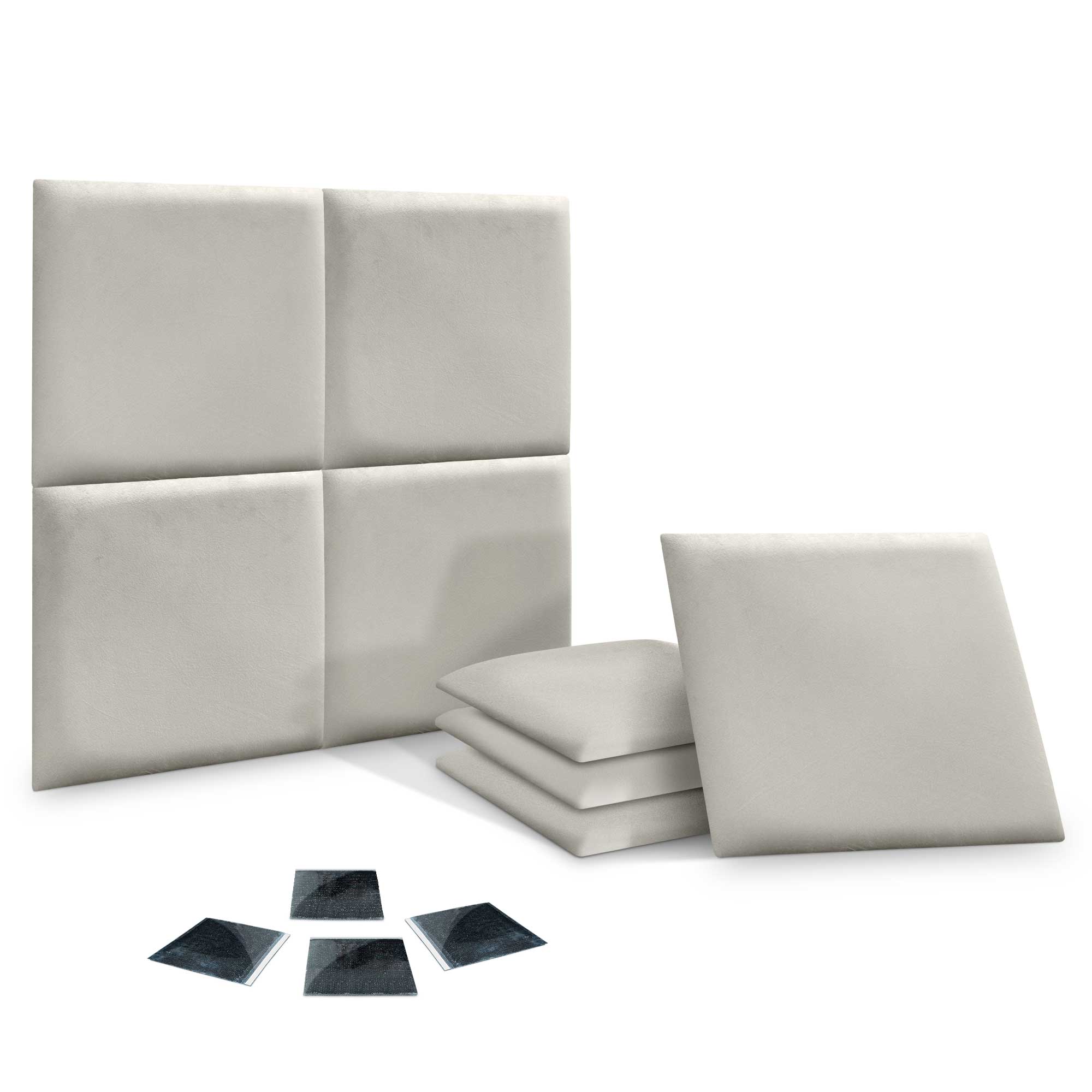 DHOME Juego de Paneles Tapizados de Terciopelo Premium Pack Autoadhesivos para Pared Acústicos Absorbentes Protección