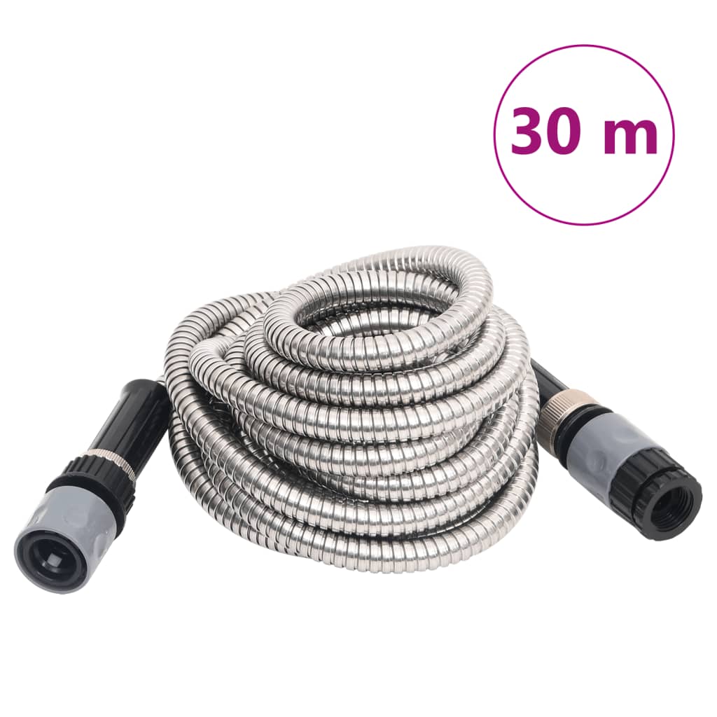 vidaXL Manguera de Jardín Tubo con Pulverizador Acero Inoxidable 14 mm Dimensiones 7.5 m,  15 m,  22.5 m y mas