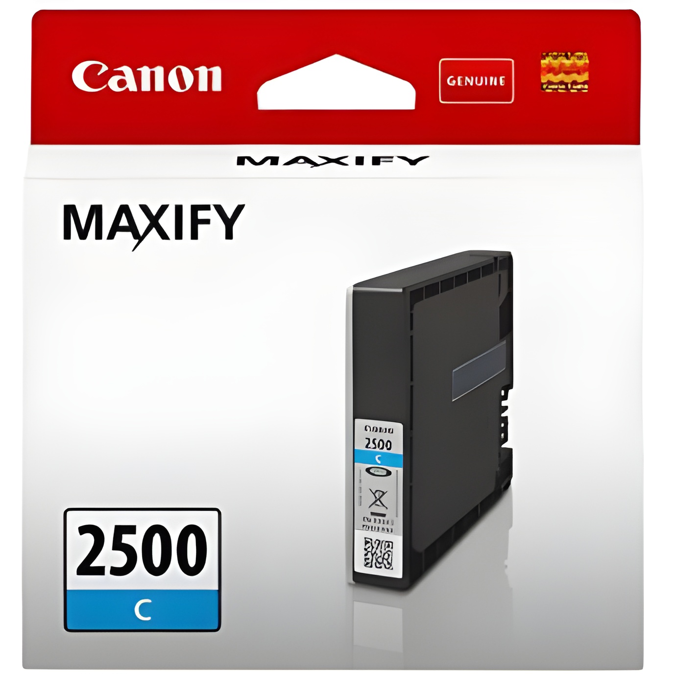 Cartucho de Tinta Original Canon PGI-2500 C Cian para Impresoras Maxify Mb5050-mb5150-mb5155-mb5350-mb5450-mb5455-ib4050-ib4150 de Alta Calidad