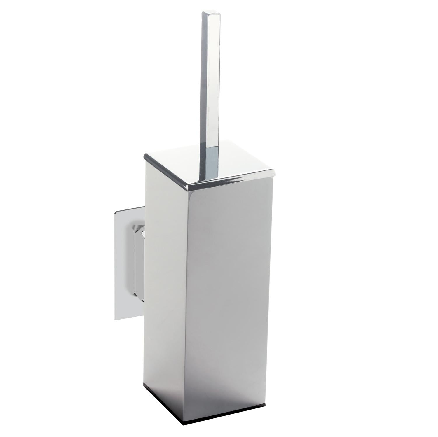 BELTRAN 73354 COMPLEMENTOS Escobillero Cuadrado Colgar En Pared Cromo Adhesivo - ref: 064-73354