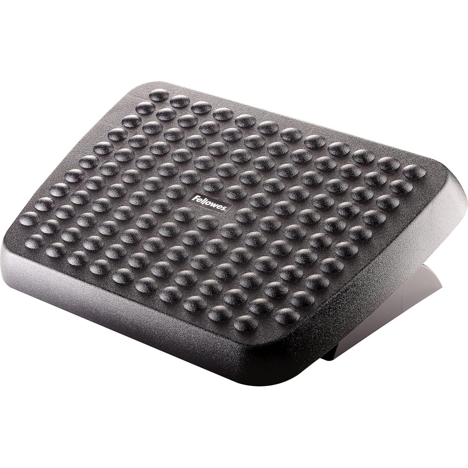 Fellowes Reposapiés ergonómico ajustable para oficina, color negro