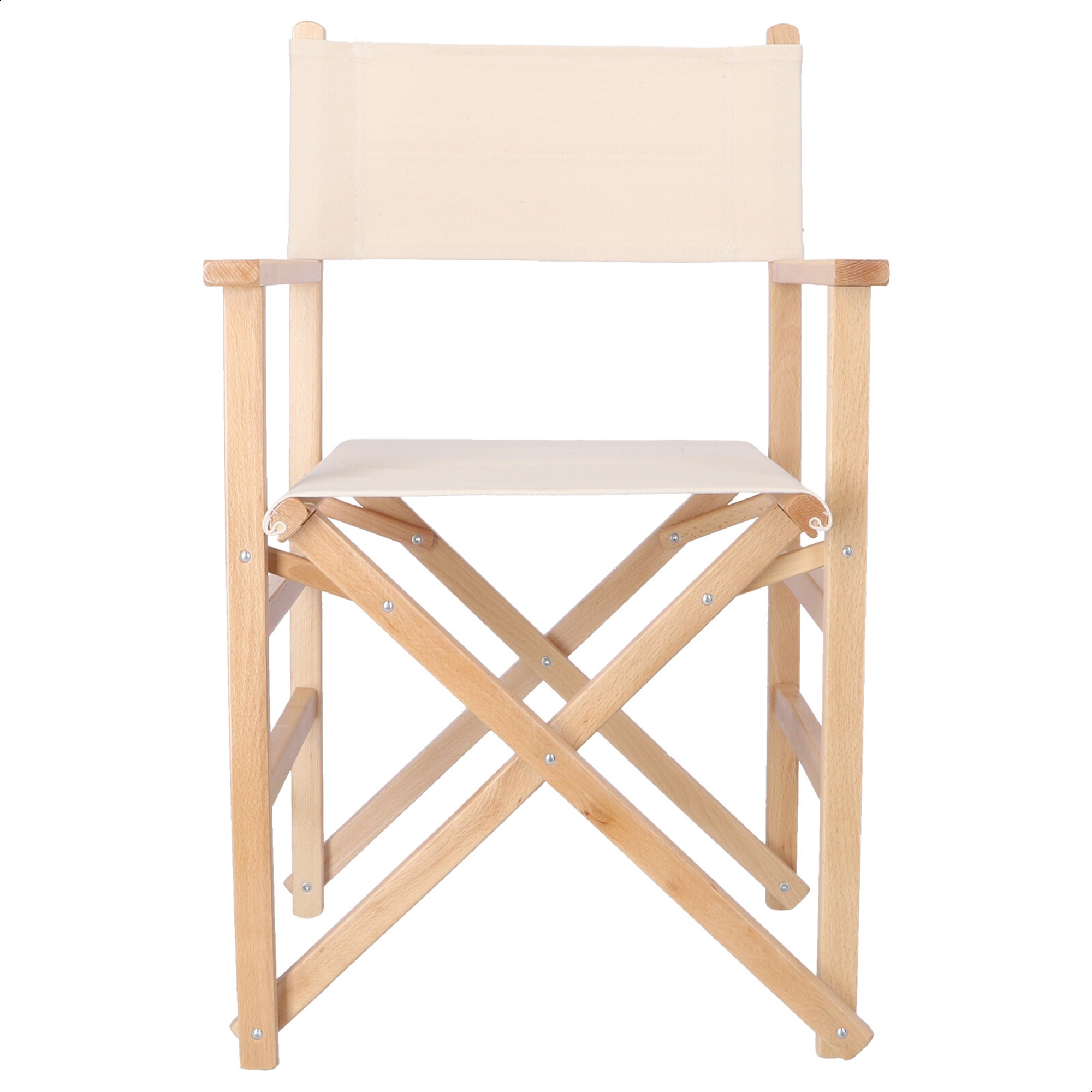 Wellhome Sillón Director Plegable Sunset Aceite | Lona Cruda | 51x46x86 Cm