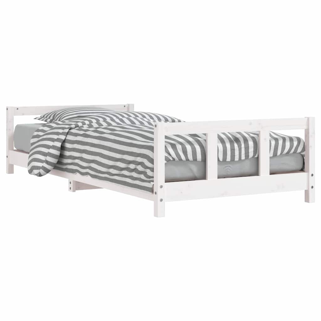 vidaXL Estructura de cama para niños madera de pino 90x200 cm