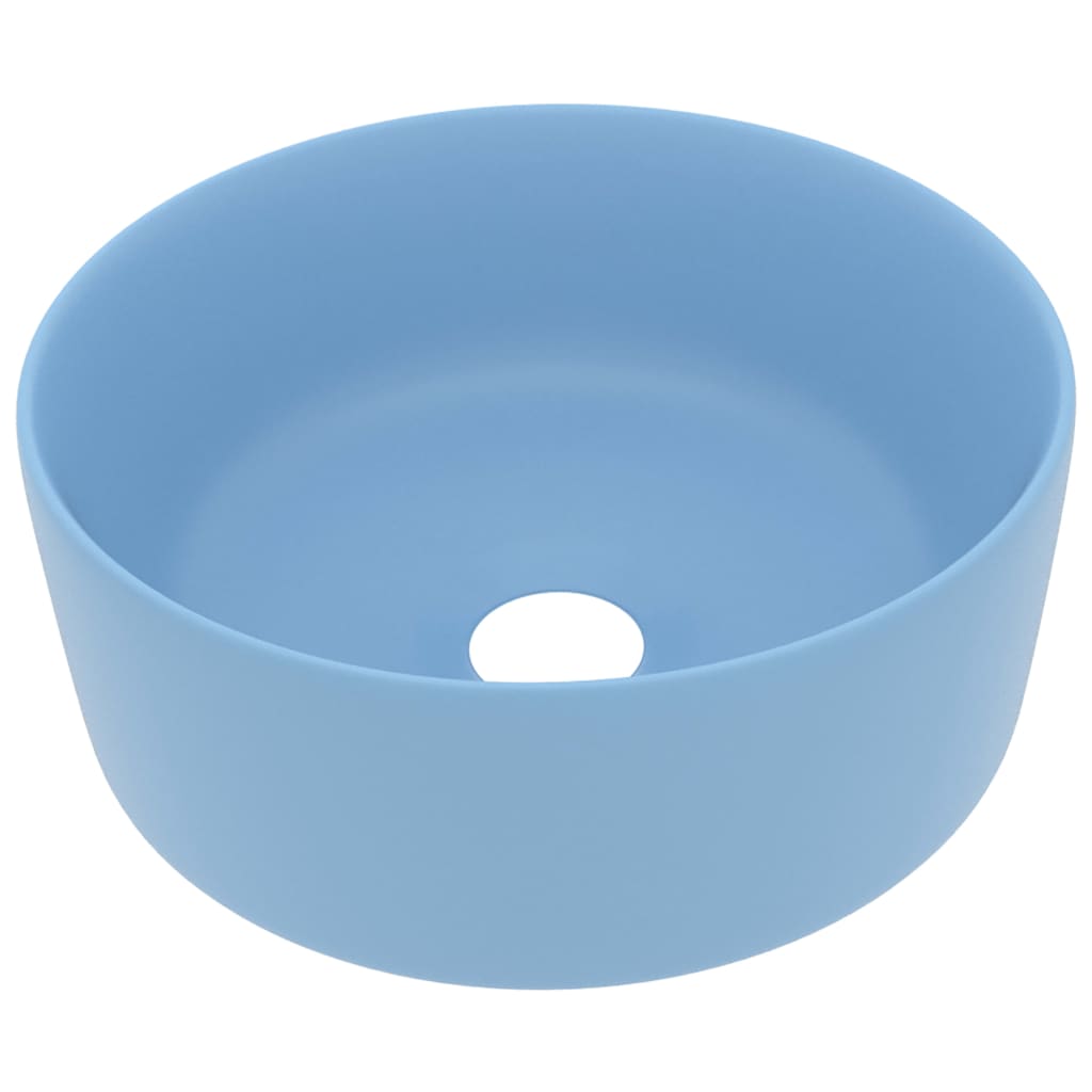 vidaXL Lavabo de Lujo Redondo Cerámica 40x15 cm Vasija Aseo Inodoro Multicolor