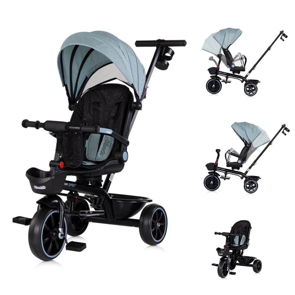 Chipolino Triciclo con Capota y Mango Parental MAX SPORT