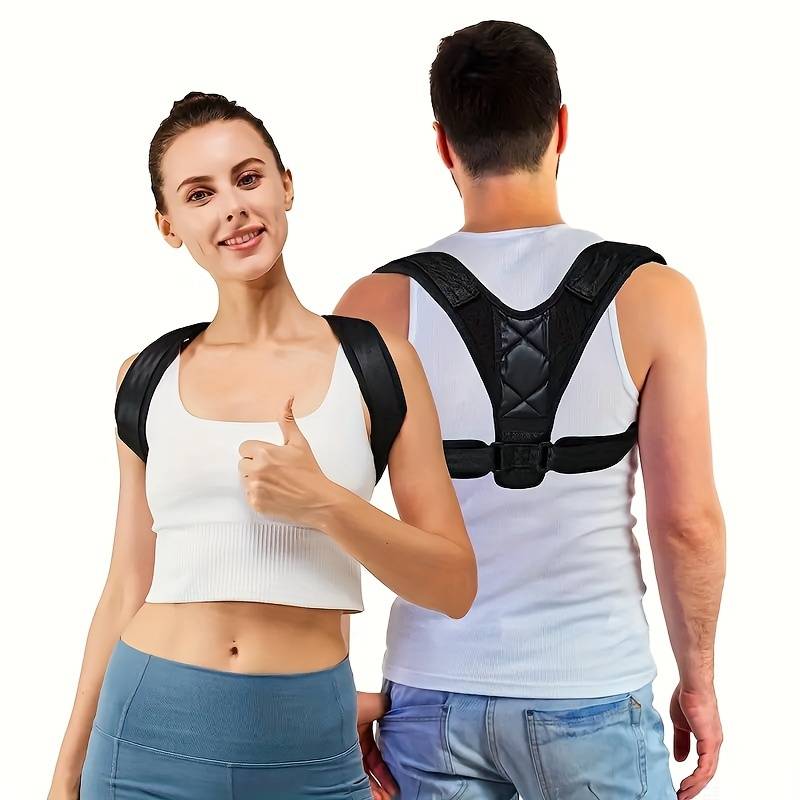 CABLEPELADO Corrector de postura espalda, Corrector de postura, Soporte de espalda, Mejorar Postura Corrección de Postura para Aliviar el Dolor de Espalda, Apto Para Hombre y Mujer, Negro
