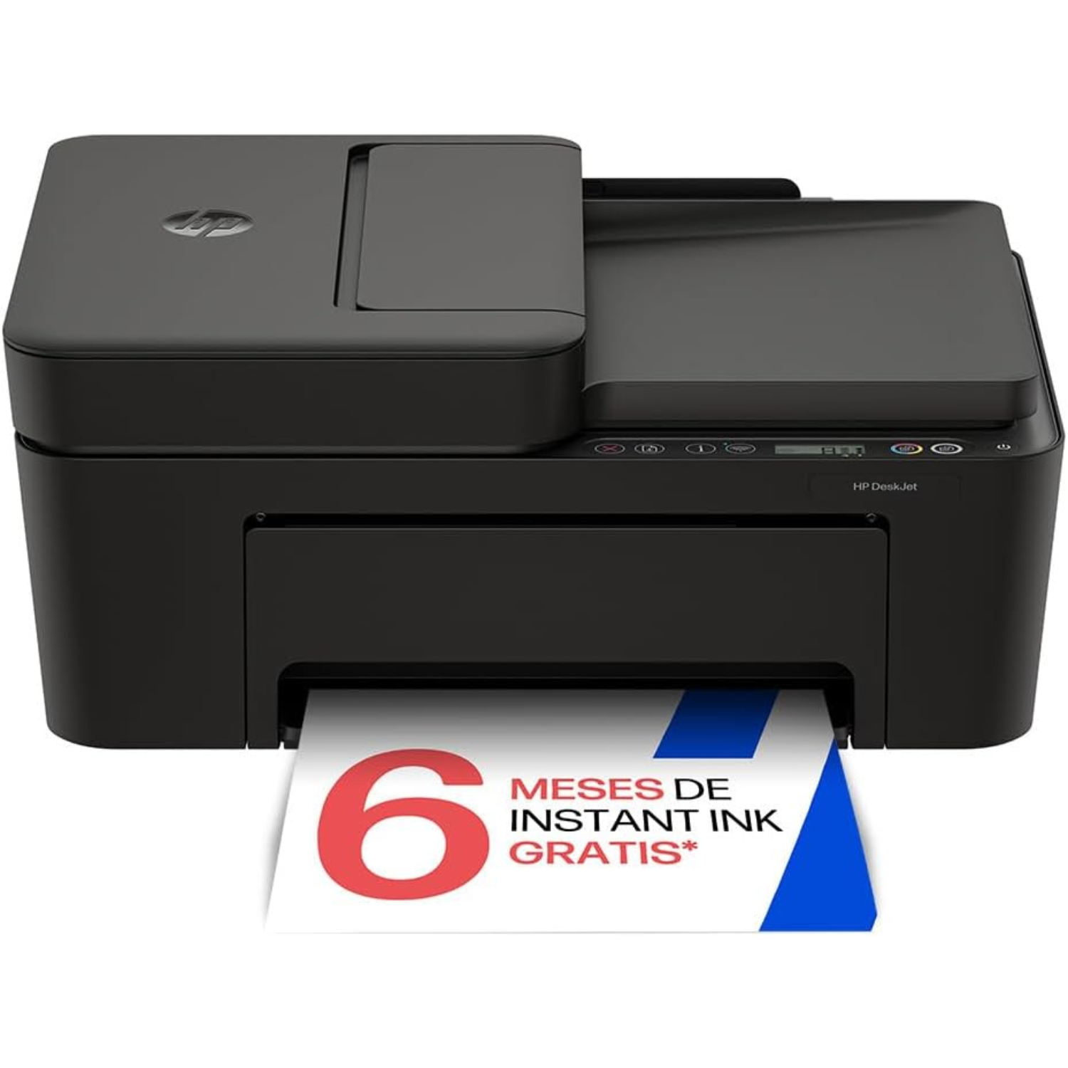 HP DeskJet 4320 - Impresora Multifunción | Incluye 2 Cartuchos de Tinta (Color y Negro) | Compatible con Apple AirPrint | Imprime, Escanea y Copia Blanco & Negro y Color | Alimentador Automático de Documentos (ADF) | Wi‑Fi de Doble Banda | Negro