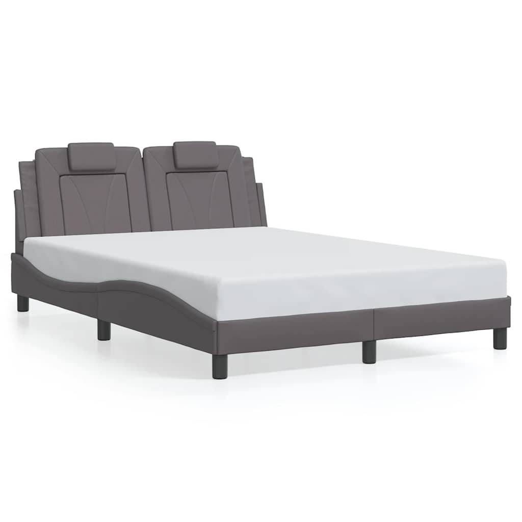 vidaXL Estructura de cama Viana sin colchón cuero sintético 120x200cm
