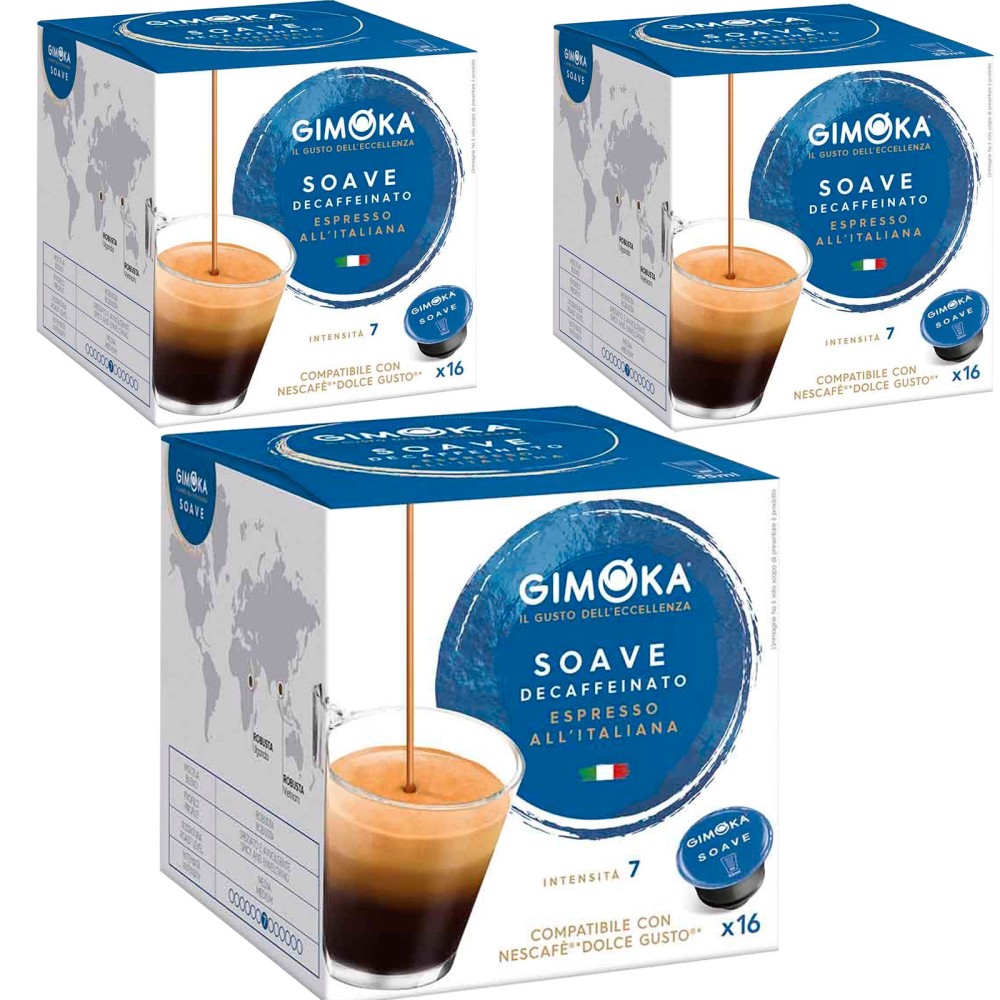Gimoka Soave Descafeinado compatibles Dolce Gusto® 16 Cápsulas - Comprar  Cápsulas