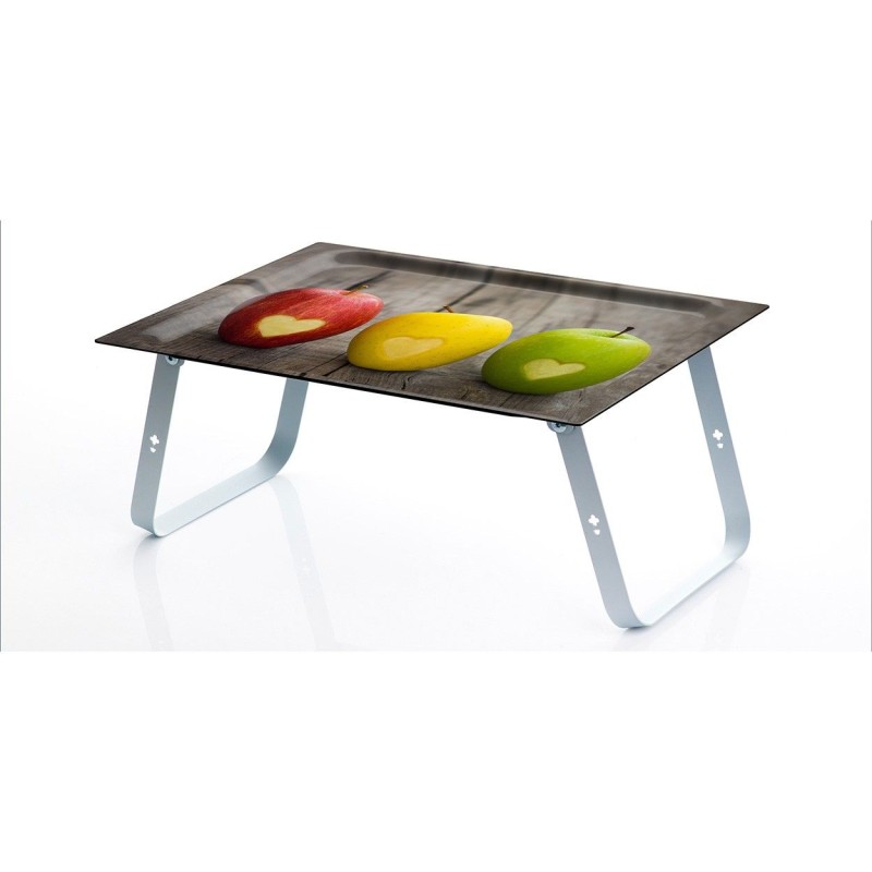 DON HIERRO - Bandeja Plegable HOLA para Desayunar en la Cama o Trabajar con el Portátil