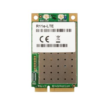 Mikrotik r11e-lte7 tarjeta minipci-e 3g/4g/lte con 2 conectores u.fl para bandas internacionales 1/3/5/7/8/20/28/32/38/40/41, cat7