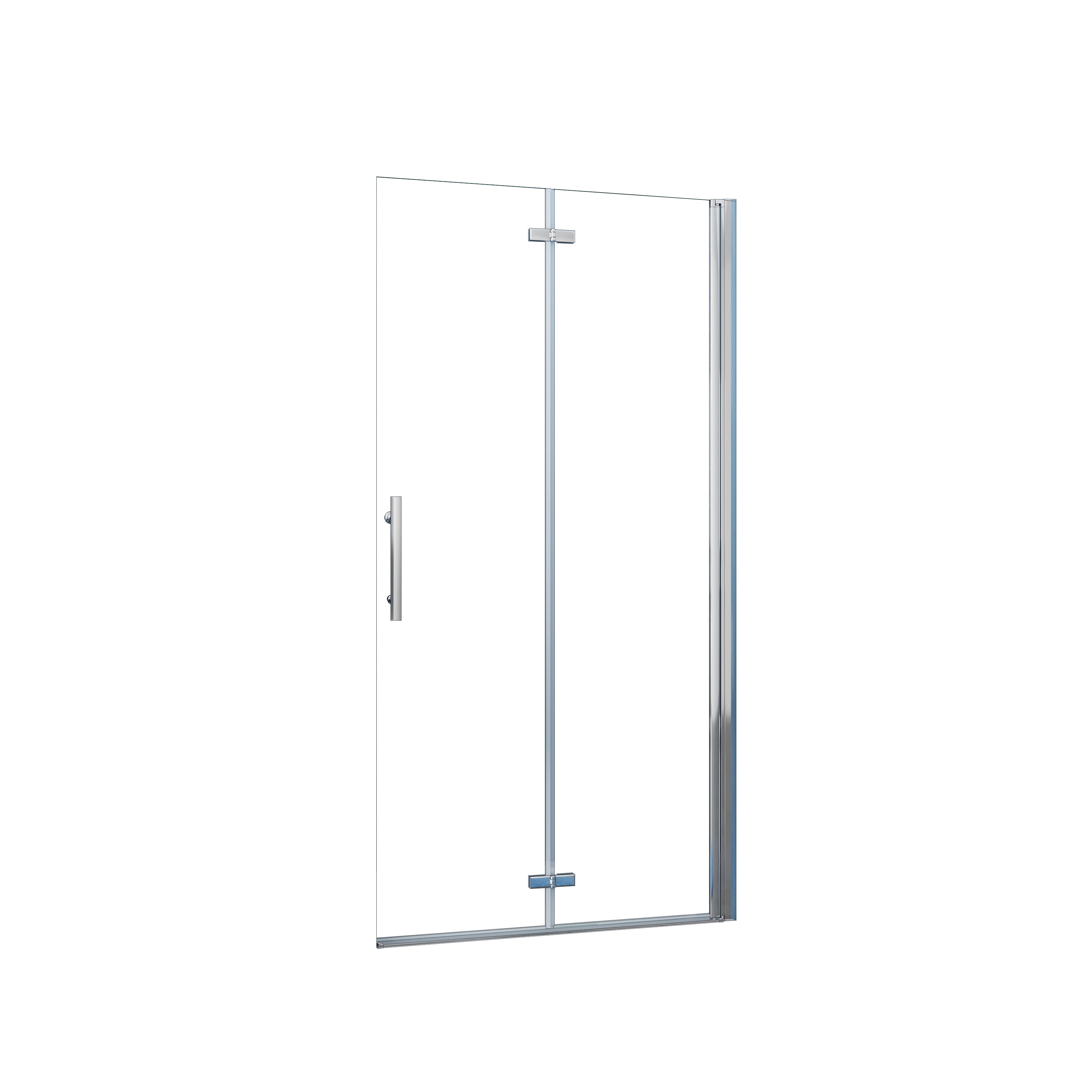 AICA Walk in 2 hojas plegables vidrio templado de 6mm con tratamiento antical Tamaño:(795-815)x1950mm