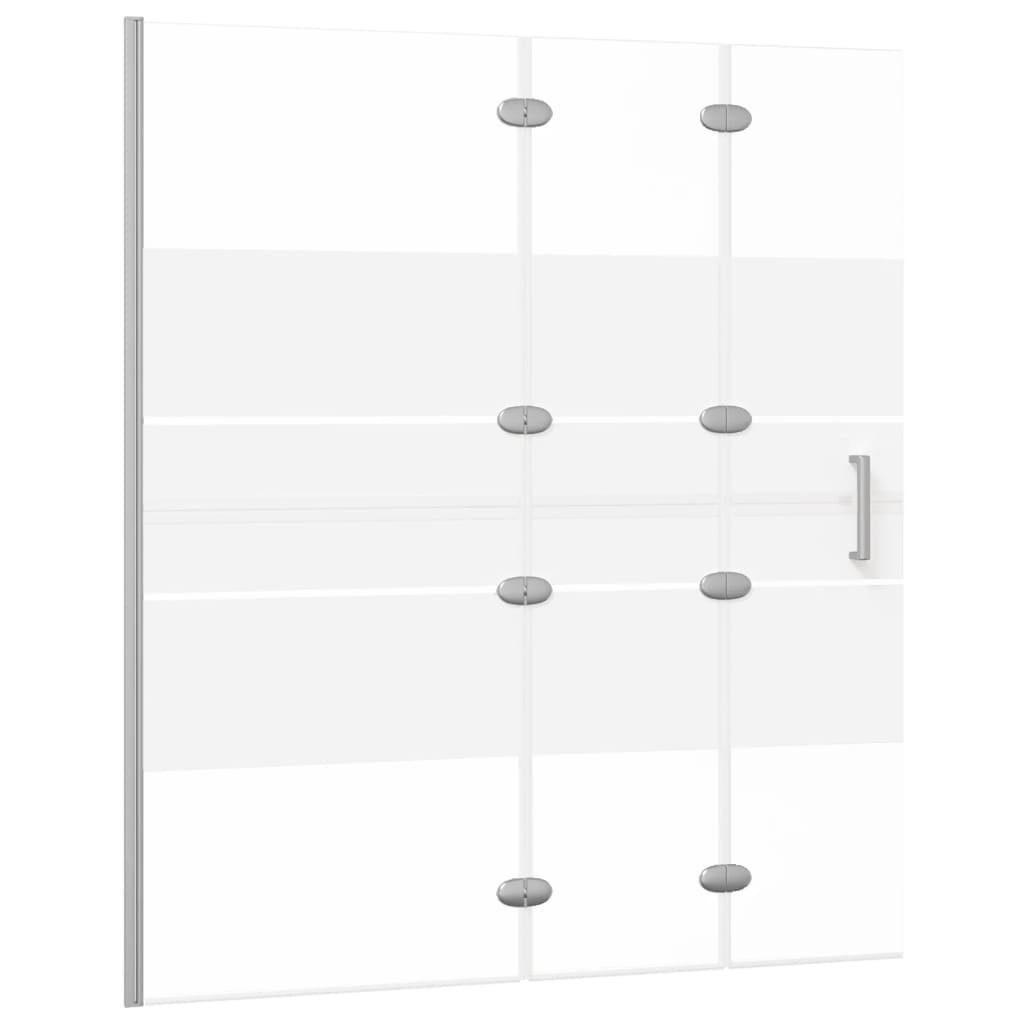 vidaXL Mampara de Ducha Plegable ESG Blanco Cabina Cuarto de Baño Dimensiones 100 x 140 cm, 120 x 140 cm