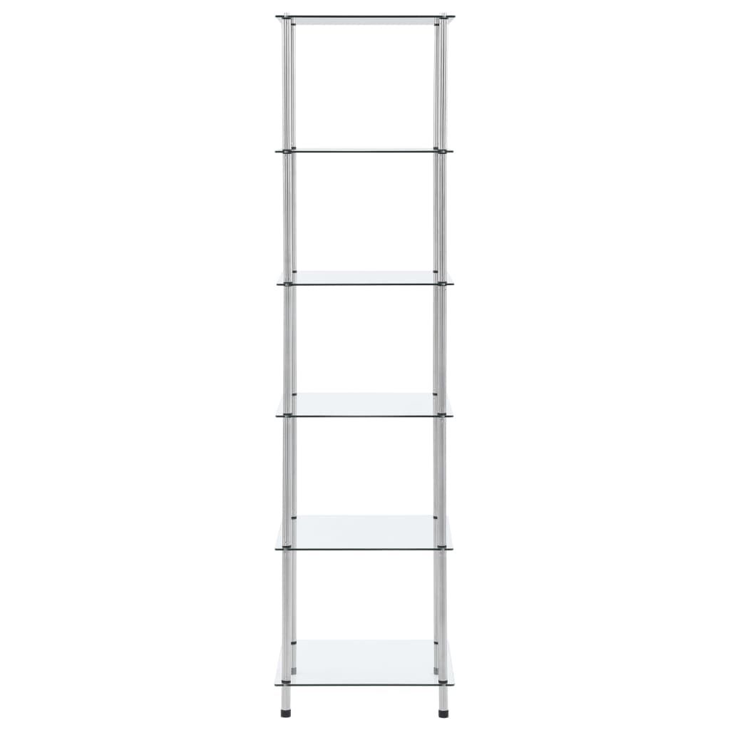 Vidaxl Estantería de Cristal Templado 6 Niveles 40x40x160 Cm Negro