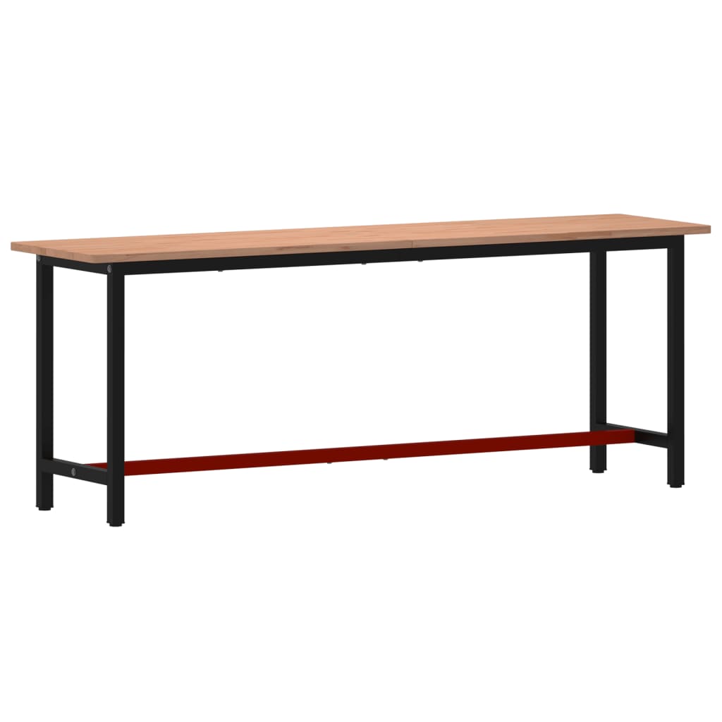 vidaXL Banco de Trabajo Mesa de Herramientas Madera Maciza de Haya y Metal Dimensiones 80 x 55 x 81.5 cm,  115 x 55 x 81.5 cm,  150 x 55 x 81.5 cm y mas