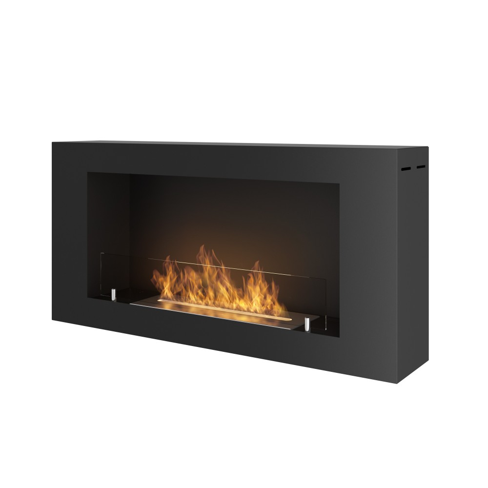 Chimenea de bioetanol de pared BlackBox 910 SimpleFire con cristal