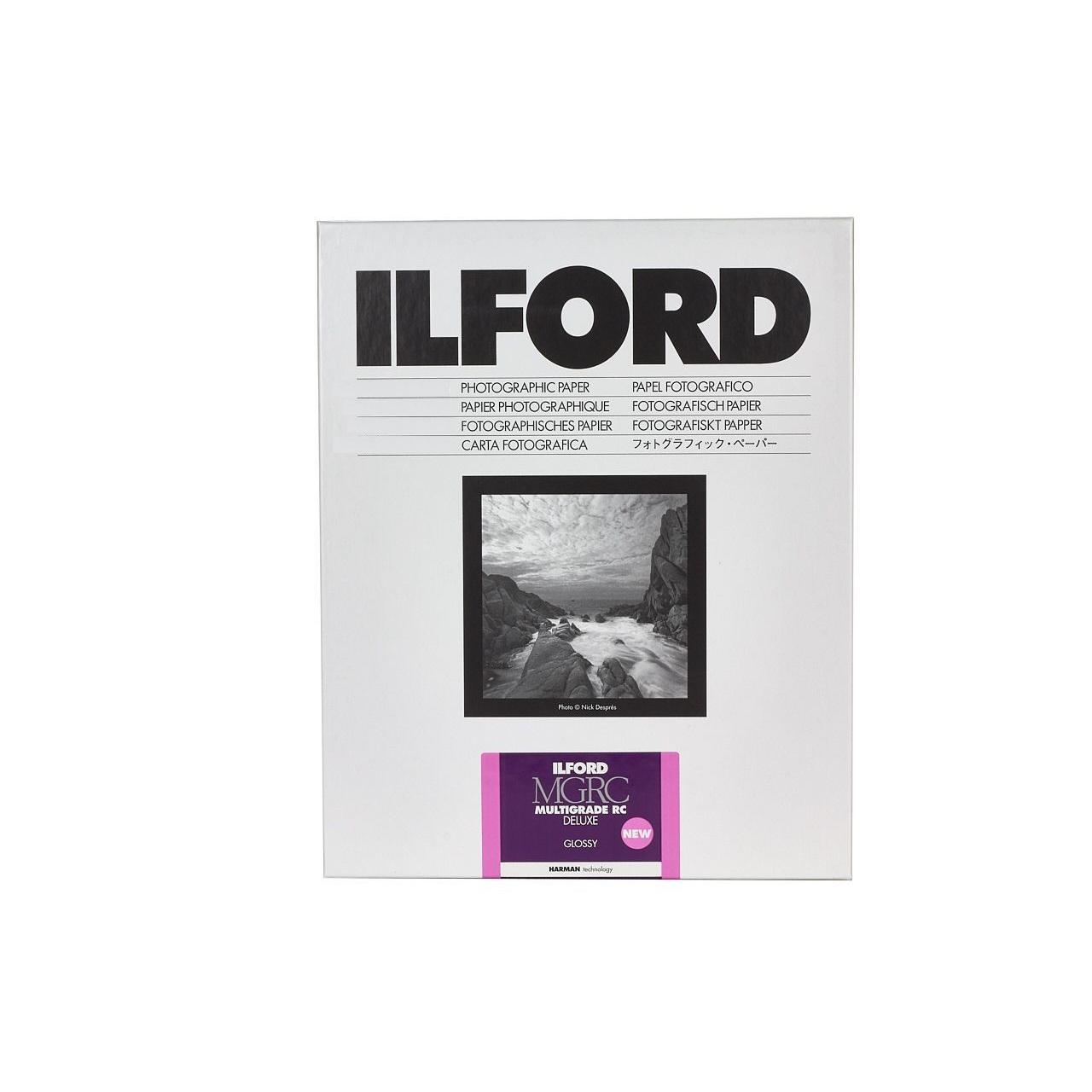 Ilford Papel Multigrado RC 1M Brillo 44M Perla 25M Satin10x15cm/100 hojas. Papel Fotográfico