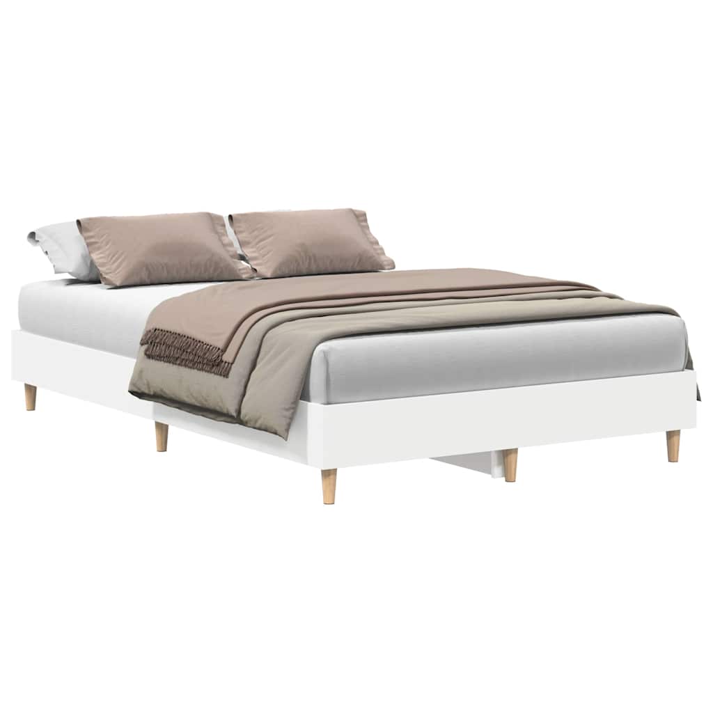 vidaXL Estructura de cama sin colchón blanca 120x190 cm madera