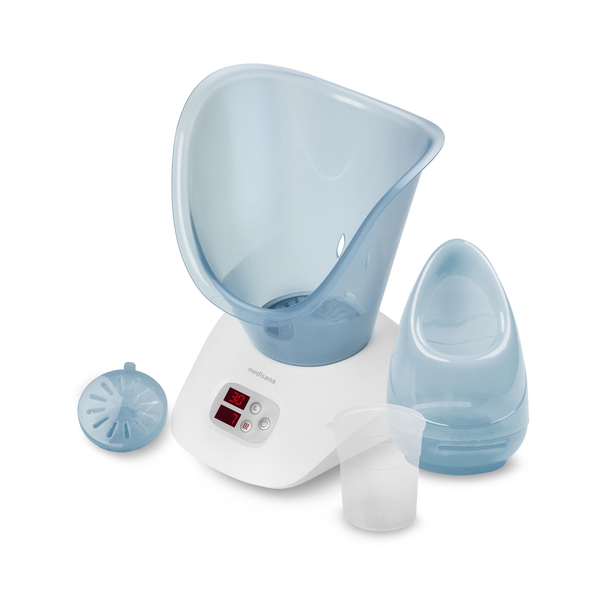 medisana DS 400 | sauna facial con vapor regulable, temporizador y compartimento para aromas