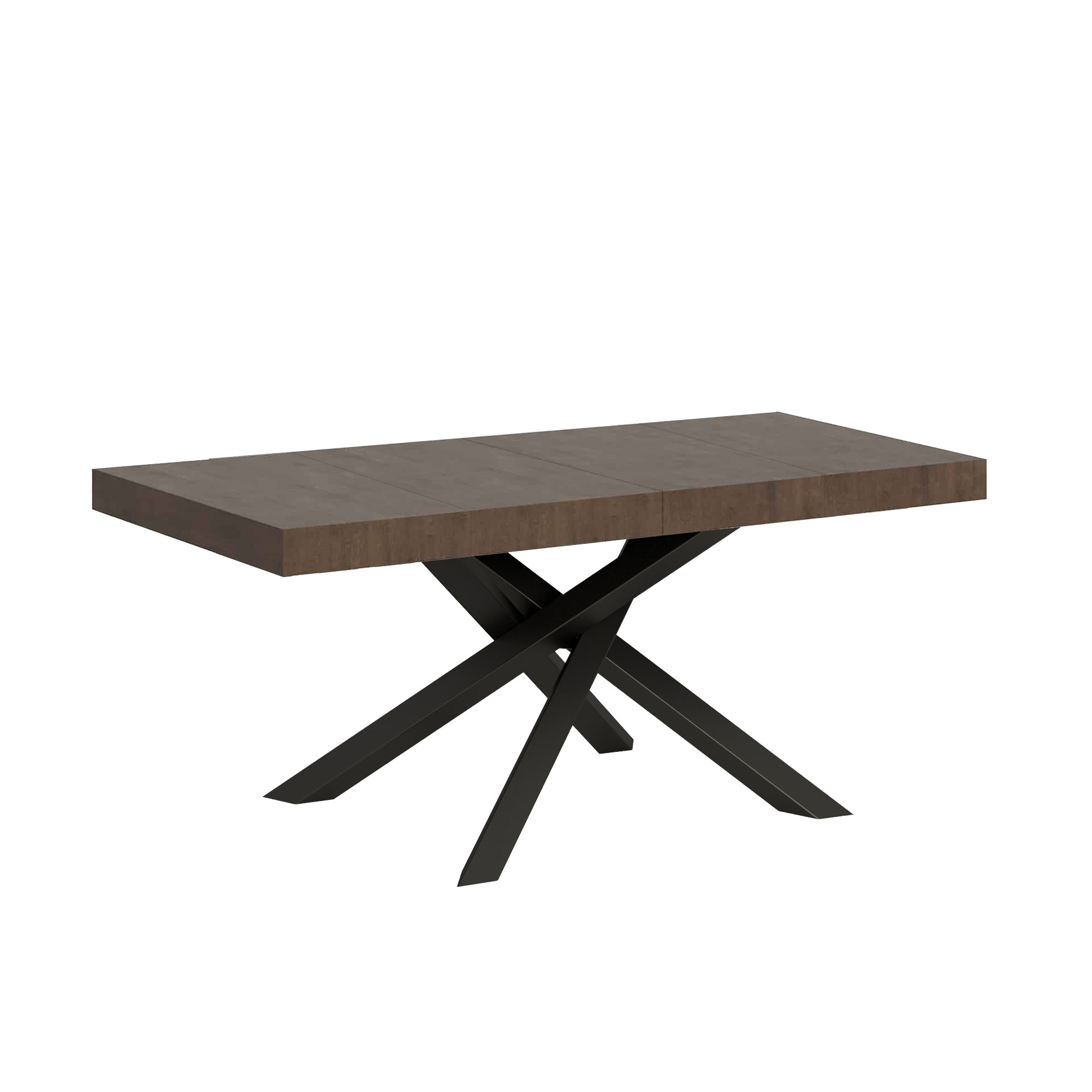 Mesa extensible 90x130/234 cm Volantis Premium Estructura Nogal Antracita - Itamoby