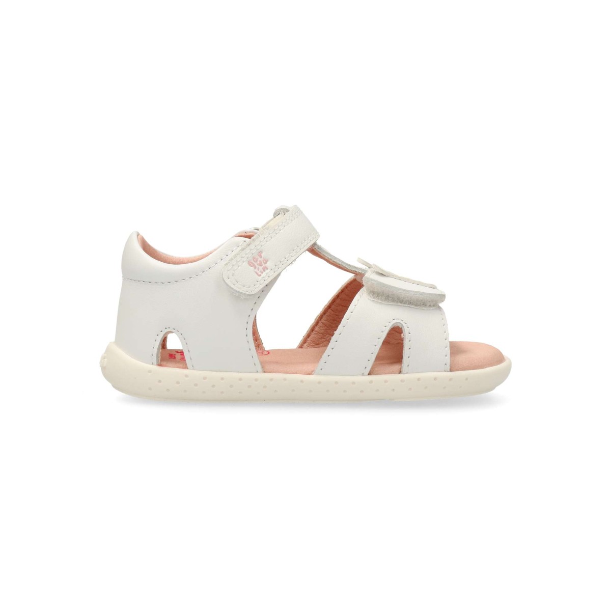 Biomecanics - Sandalia de vestir barefoot para niña, de piel con suela de goma, planta acolchada y plantilla antibacteriana de microfibras, cero drop