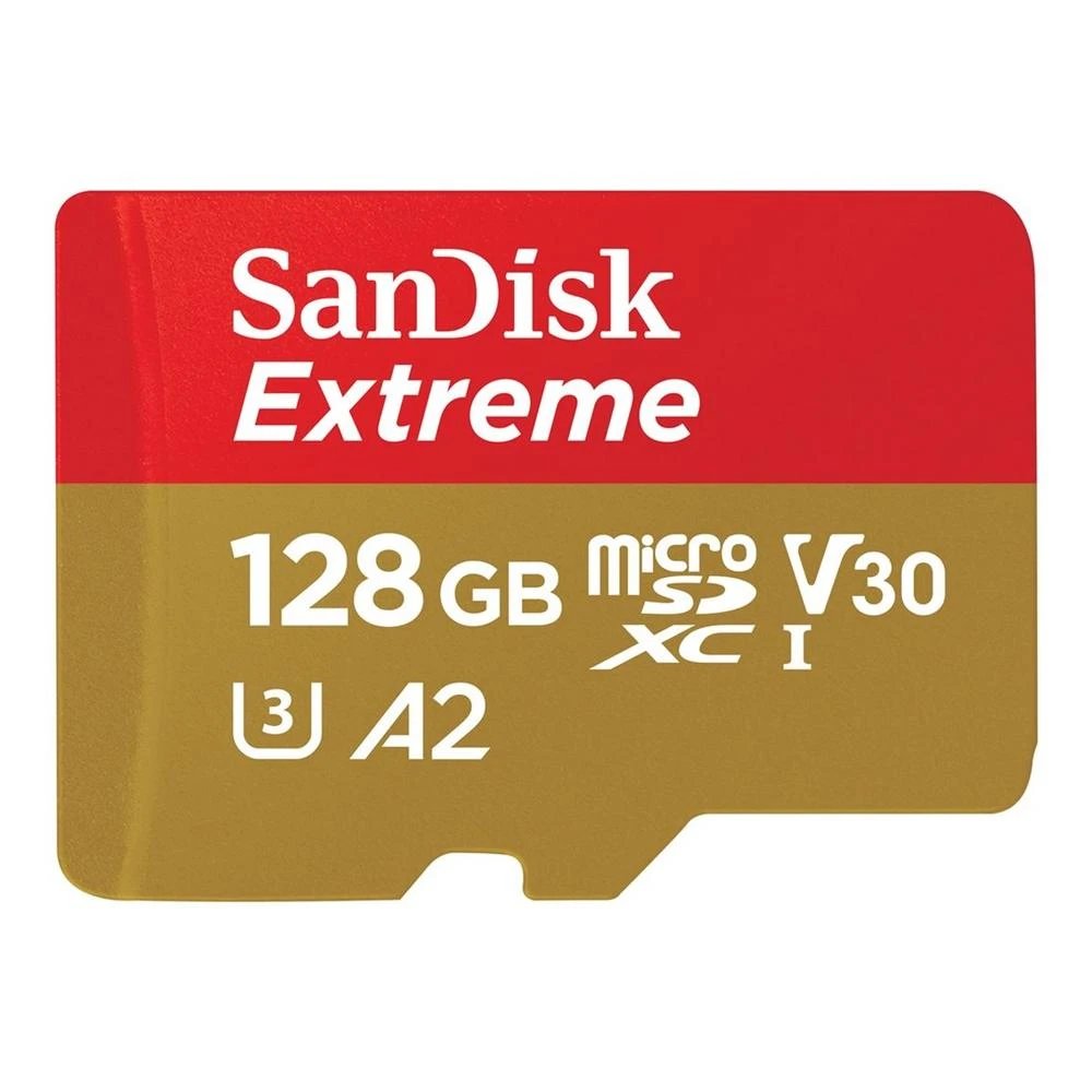 SanDisk - Tarjeta de memoria microSDXC 128 GB SDSQXAA-128G-GN6AA con velocidad de lectura hasta 190 MB/s, certificación V30 y UHS-I U3 para grabación continua de vídeo 4K