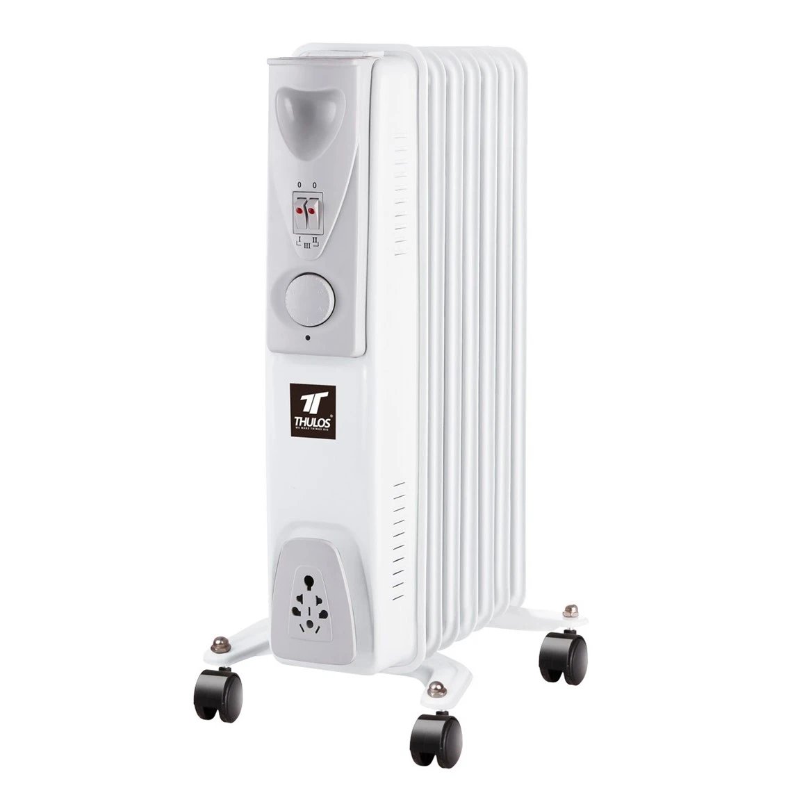 Calefactor radiador de aceite THULOS TH-RAC702  | 1500W, elemento calefactor Radiador de aceite