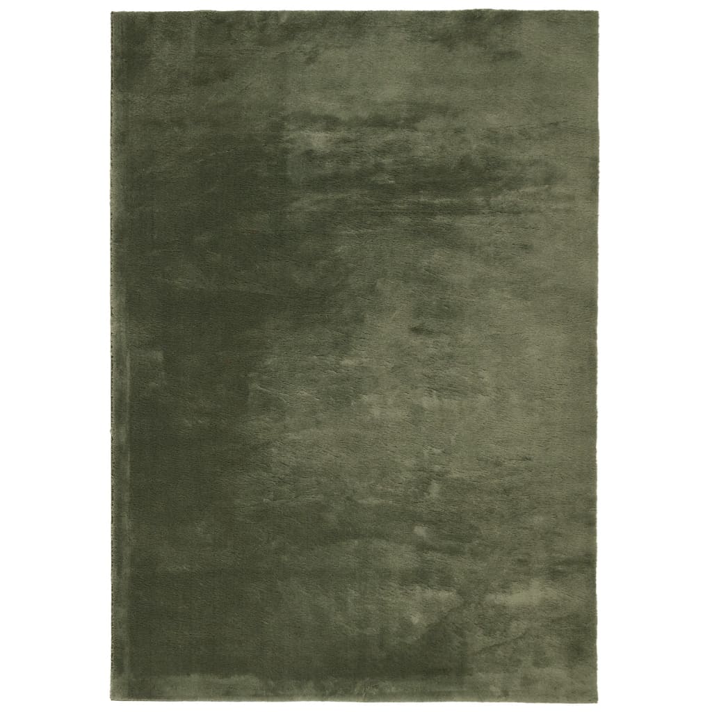 Vidaxl Alfombra de Pelo Corto Suave Lavable HUARTE 160x230 Cm - Color Antracita