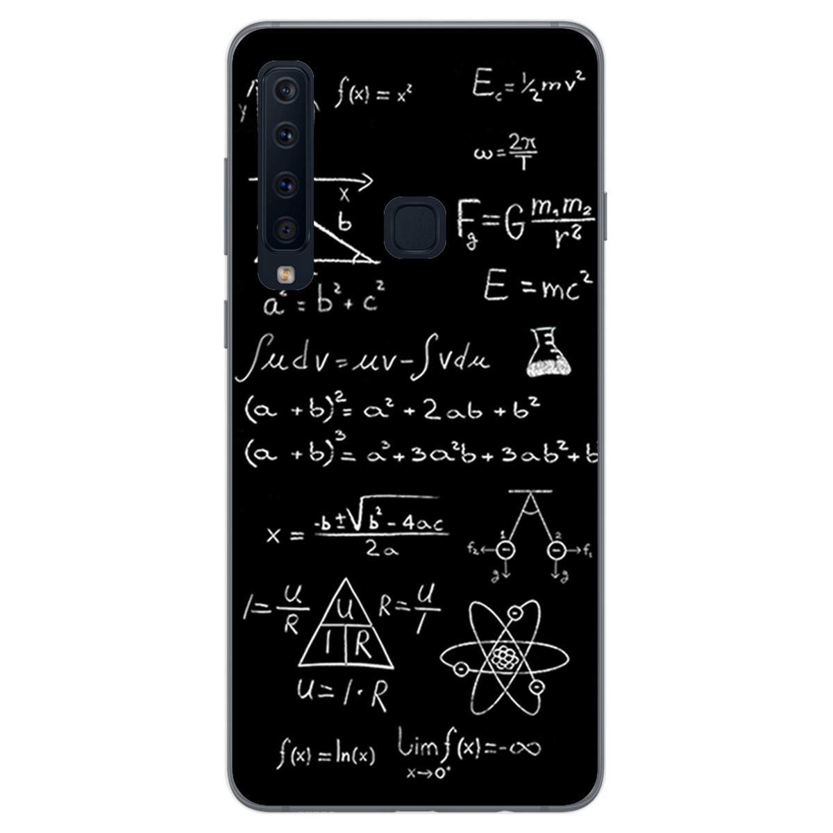 Tumundosmartphone Funda Gel Tpu para Samsung Galaxy A9 (2018) Diseño Formulas Dibujos