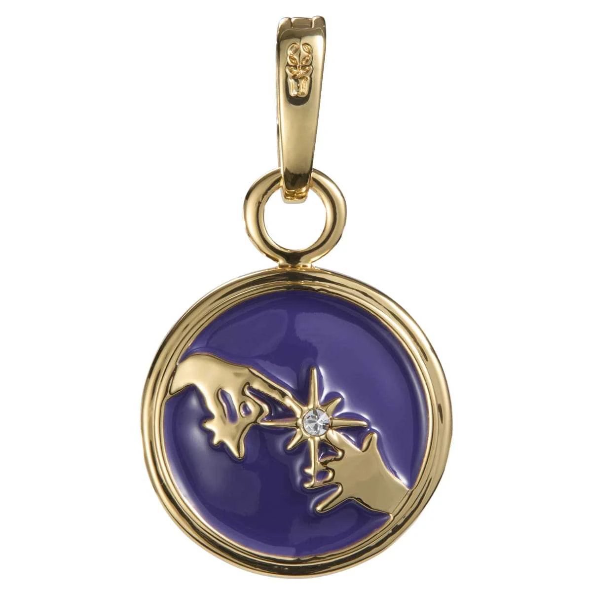 The Noble Collection - Colgante oficial de E.T. el extraterrestre 00NN1713 chapado en oro y azul, diseño icónico y elegante para fans y coleccionistas