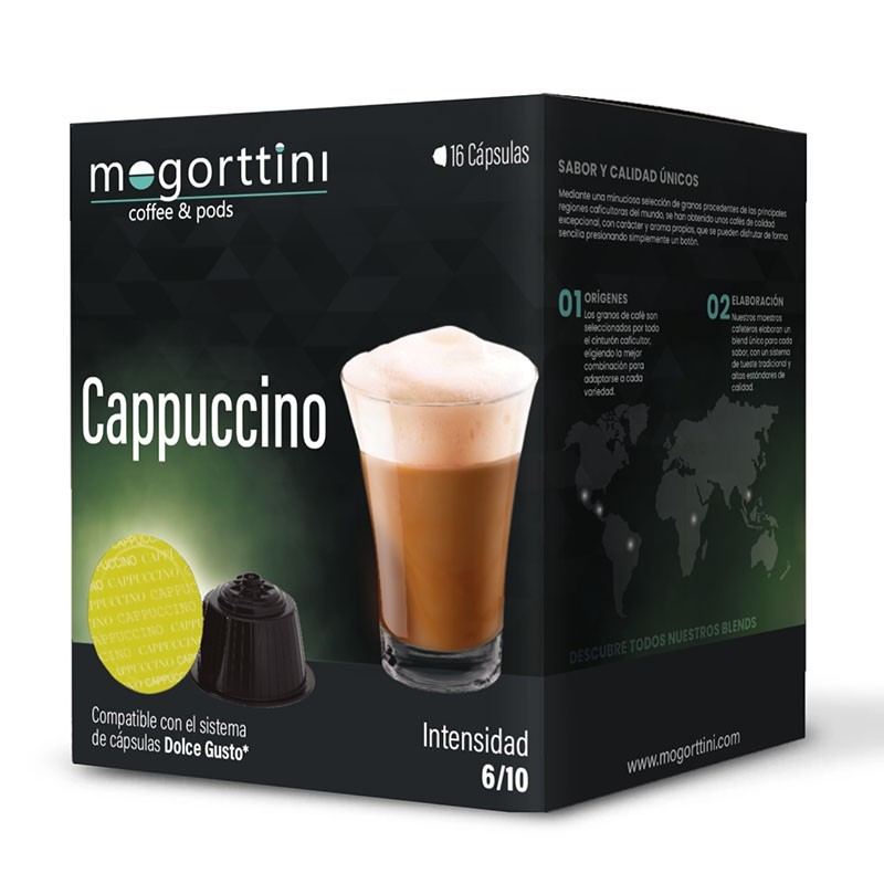 Mogorttini - Cappuccino Mogorttini  16 cápsulas compatibles Dolce Gusto 8436583660508