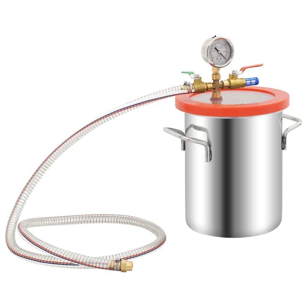 vidaXL Cámara Vacío Acero Inoxidable Bomba Desgasificación Encapsulado Capacidad 3.7 l,  5.5 l,  11.42 l y mas