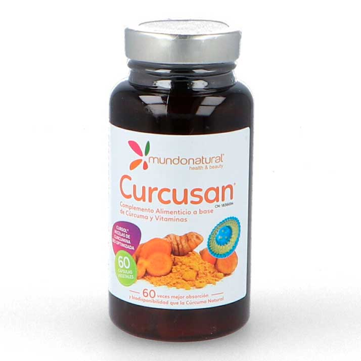 Curcusan Mundo Natural - 60 Cápsulas - Potente Antioxidante