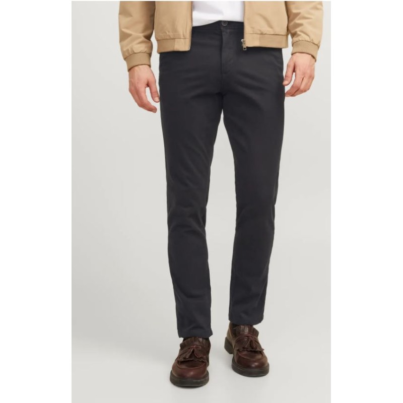 Pantalón Chino Negro Jack & Jones Hombre | Slim Fit | Tejido Elástico Performance | S-XXL